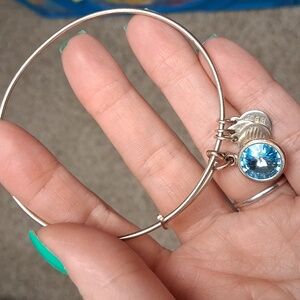 Alex and Ani Bracelet with Blue Charm